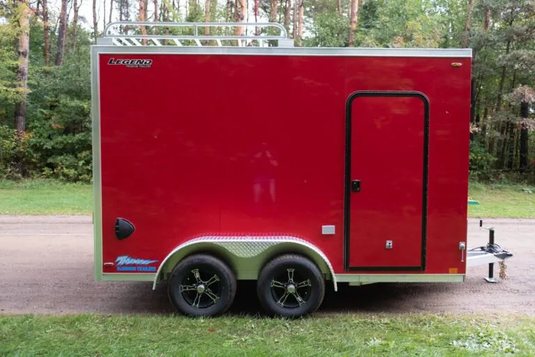 Thunder V-Nose Aluminum Enclosed Cargo Trailer 7.5X18TVTA35 Legend Trailers Tandem 7.5x18