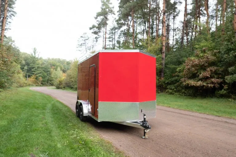 Thunder V-Nose Aluminum Enclosed Cargo Trailer 7.5X20TVTA35 Legend Trailers Tandem 7.5x22