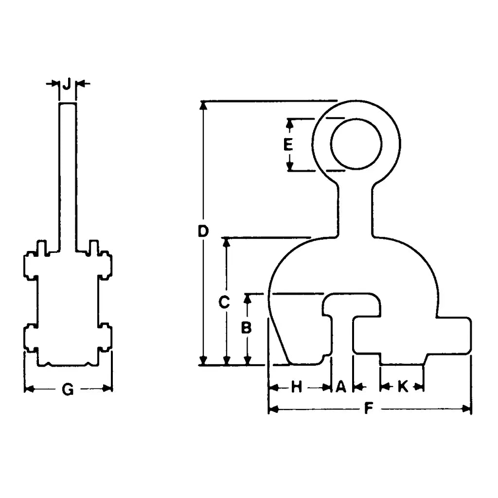 Caldwell Model SCP Vertical & Horizontal Locking Screw Type Plate Clamp Caldwell
