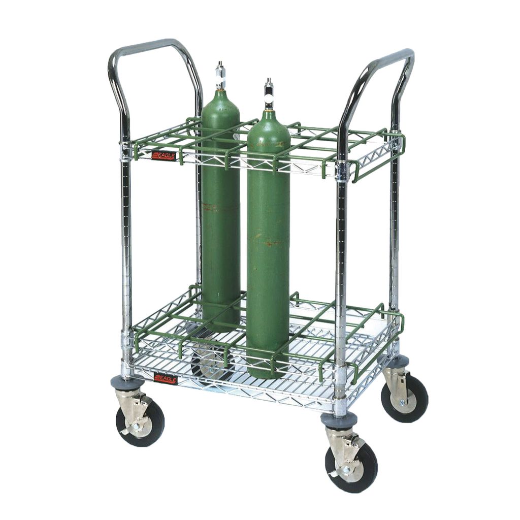 EMS Oxygen Cart Ready Rack