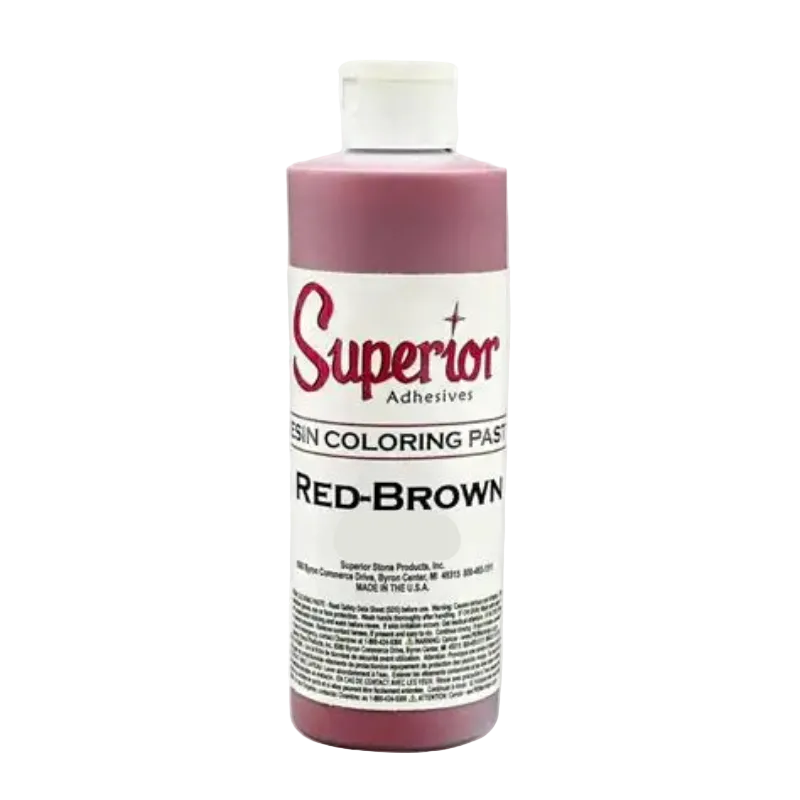 Superior RESIN COLORING PASTE Superior Stone Products Single - 2oz Red-Brown