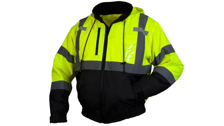 Pyramex RJ31: Type R - Class 3 Hi-Vis Orange & Lime Jacket Pyramex