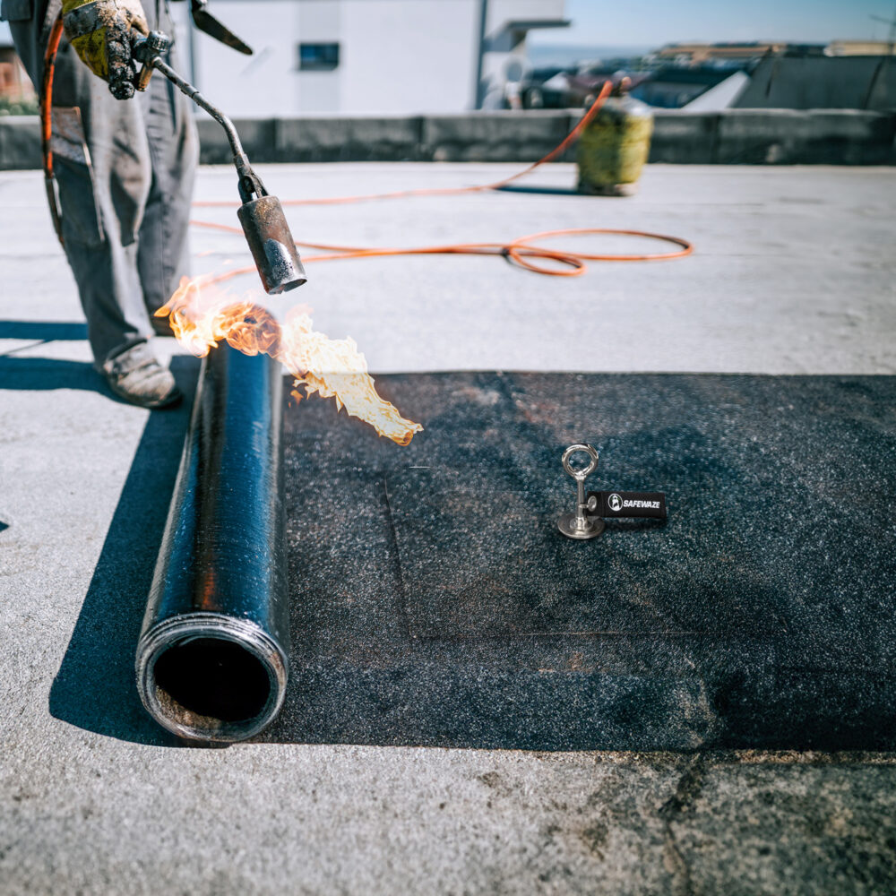 Membrane Roofing Anchor Safewaze