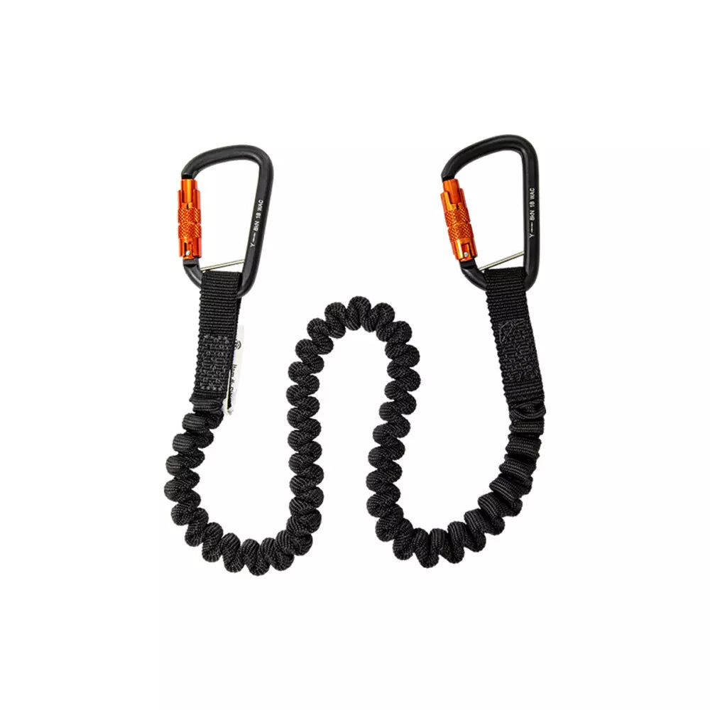 15 lb. Elasticated Tool Tether: 2 Carabiner Safewaze