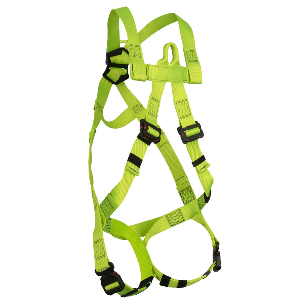Arc Flash Full Body Harness: Soft Dorsal & Sternal Loop, DE MB Torso, DE QC Legs Safewaze