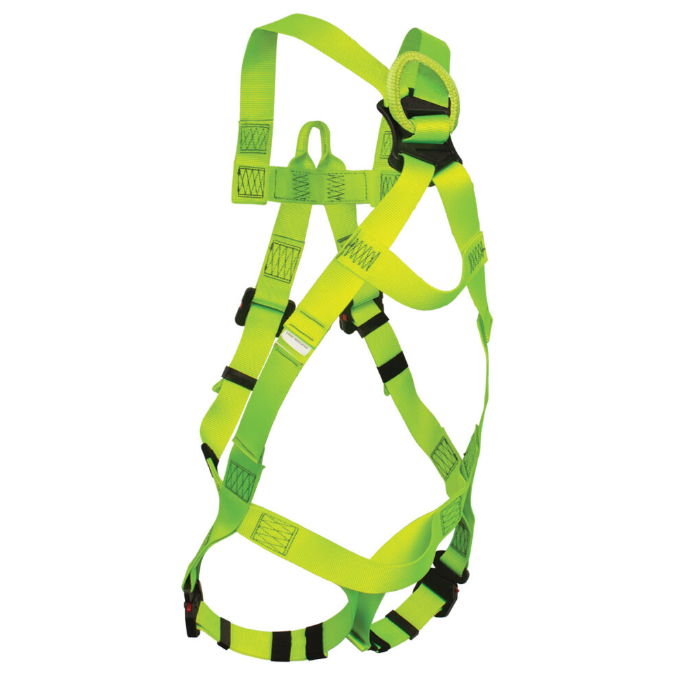Arc Flash Full Body Harness: Soft Dorsal & Sternal Loop, DE MB Torso, DE QC Legs Safewaze
