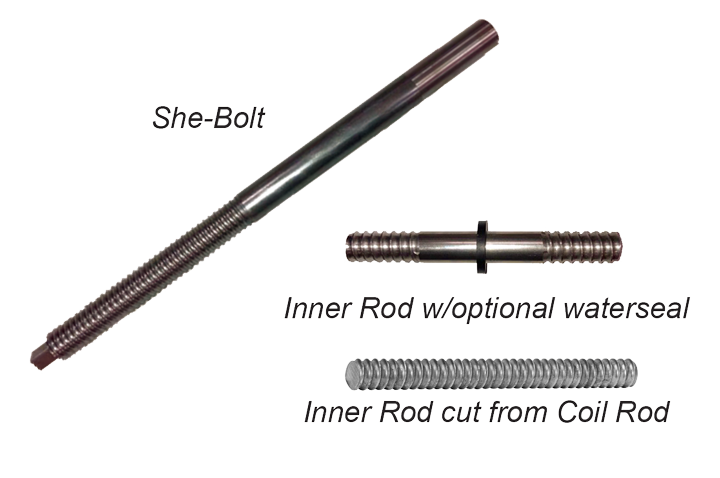 She-Bolts and Inner Rods Surebuilt