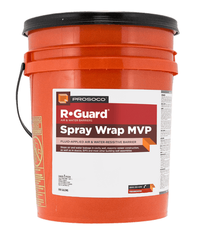 R-Guard Spray Wrap MVP Air & Water-Resistive Barrier - Bulk Prosoco