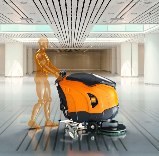 TASKI ULTIMAXX 1900 Double Disc 55/65 Walk-Behind Floor Scrubber Taski