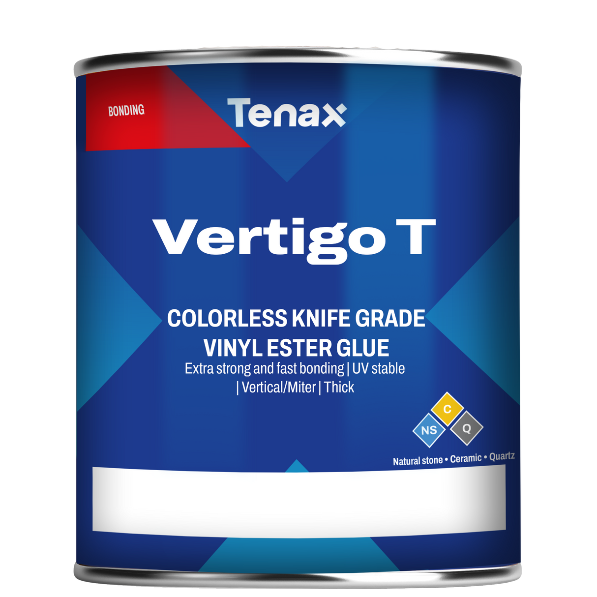 Vertigo T Vinyl Ester Knife Grade (Formerly Titanium) VERTIGOTKG1QT Tenax Quart