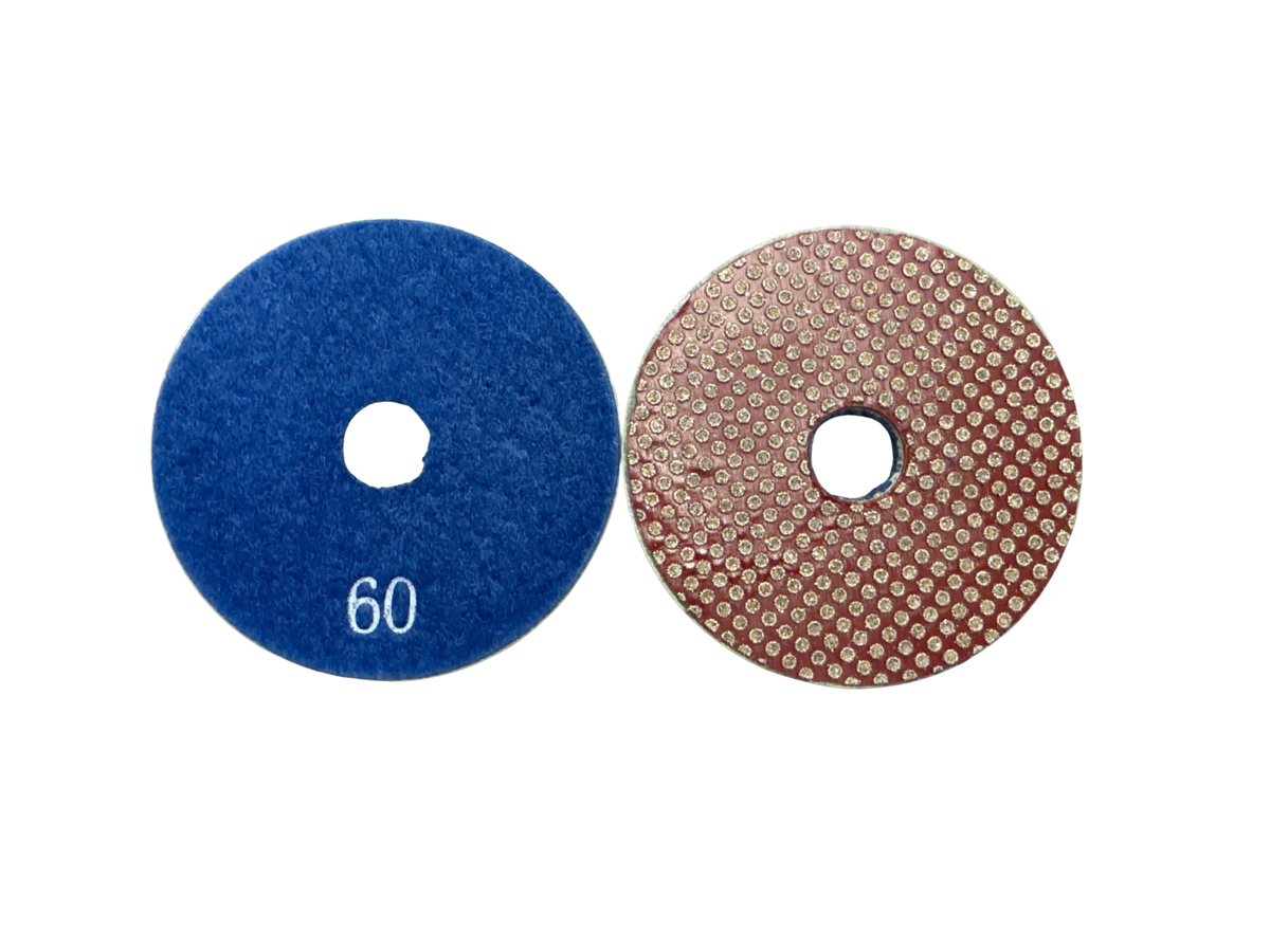 Electroplated Diamond Dotted Grinding Pad ST0221-60 Diamond Tool Store 3" 60