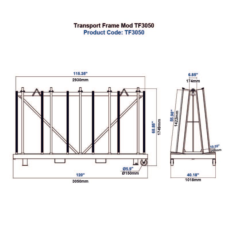 Aardwolf Transport Frame Mod TF3050 Aardwolf