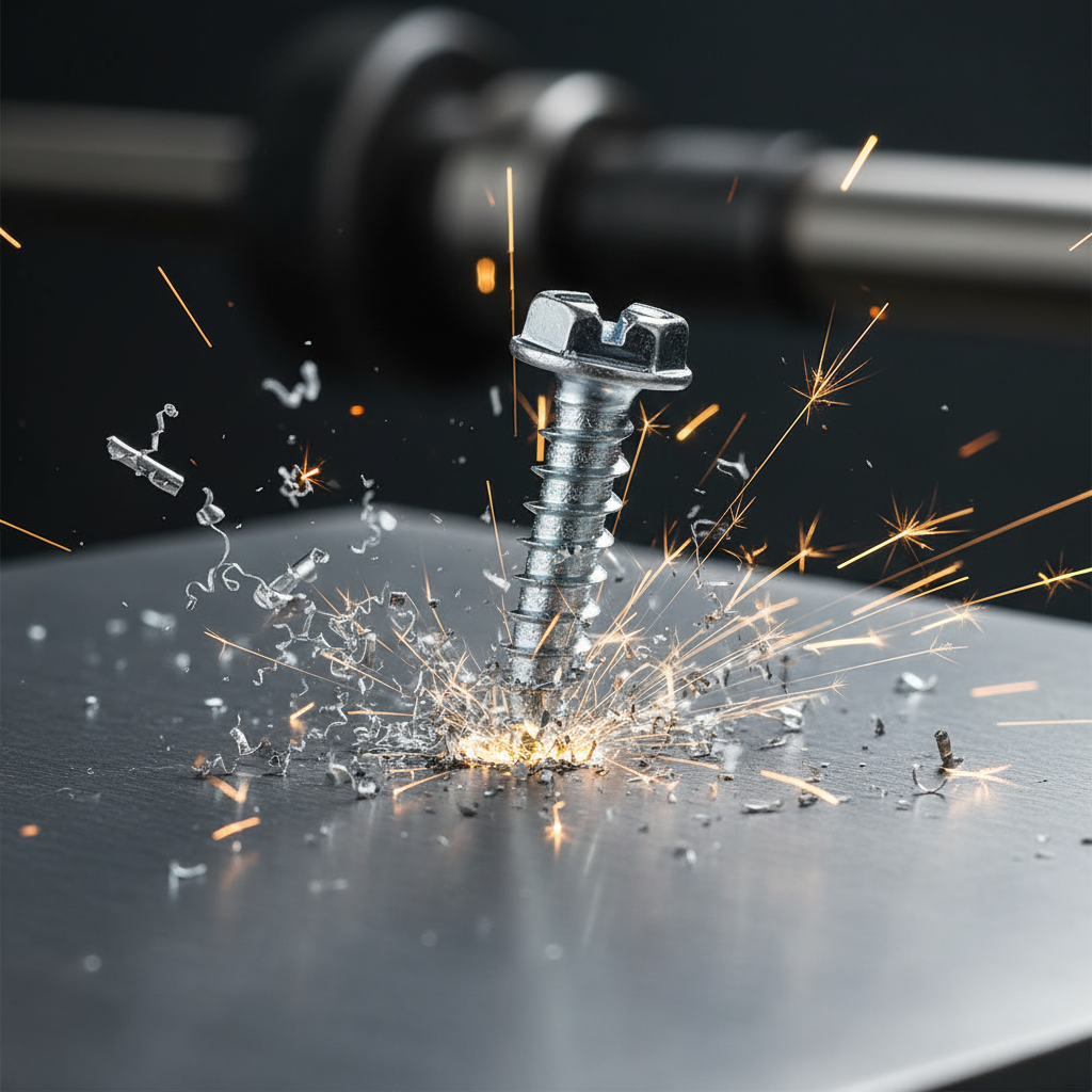 NEEDLE POINT SCREWS - SLOTTED HEX WASHER HEAD (Zinc) - 5/16" Hex Daggerz