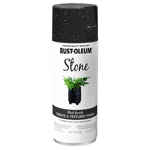 American Accents® Stone Spray Paint - 12oz (6 Count) 7991830 Rust-Oleum Black Granite