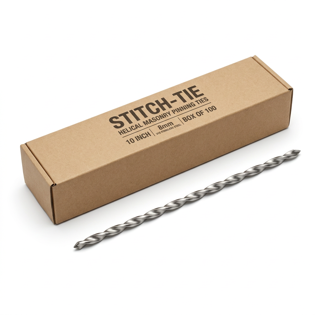 Stitch-Tie Stainless Steel Masonry Pinning Solution - Box of 100 (8mm)