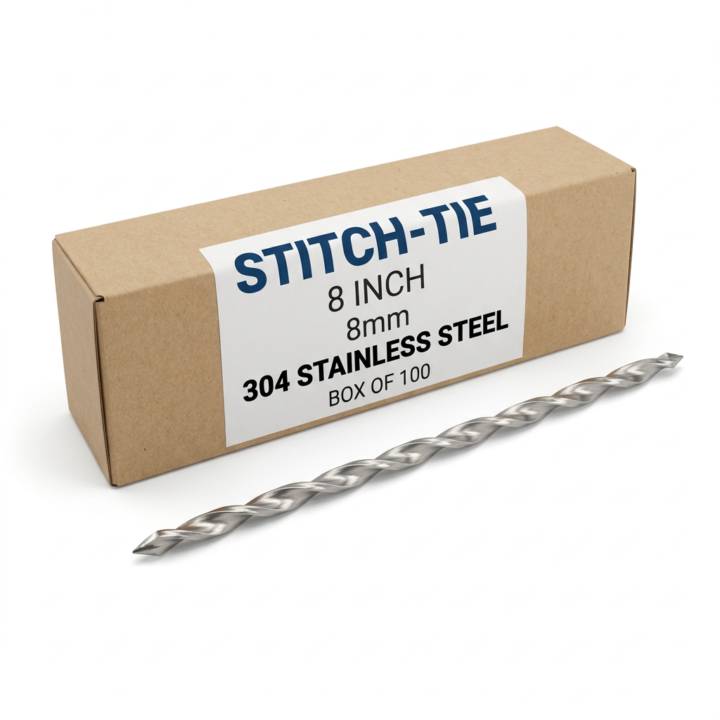 Stitch-Tie Stainless Steel Masonry Pinning Solution - Box of 100 (8mm)