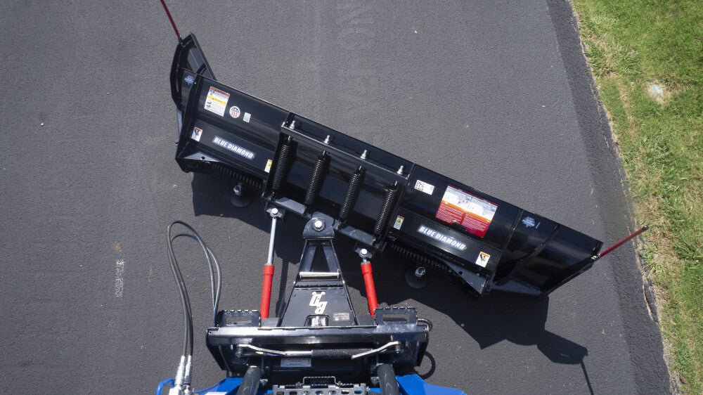 Blue Diamond® Skid Steer Autowing Snow Plow Blue Diamond Attachments