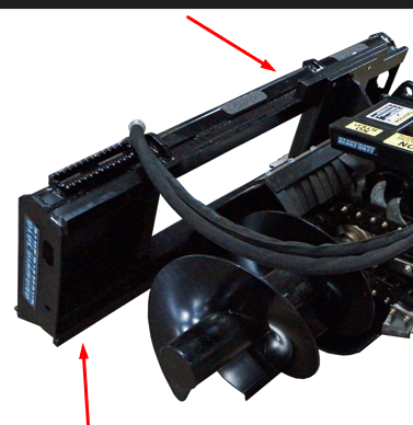 Blue Diamond® Skid Steer Trencher 131005 Blue Diamond Attachments Trencher Mount Skid Steer 47 1/8" Wide - Mount Only no Trencher