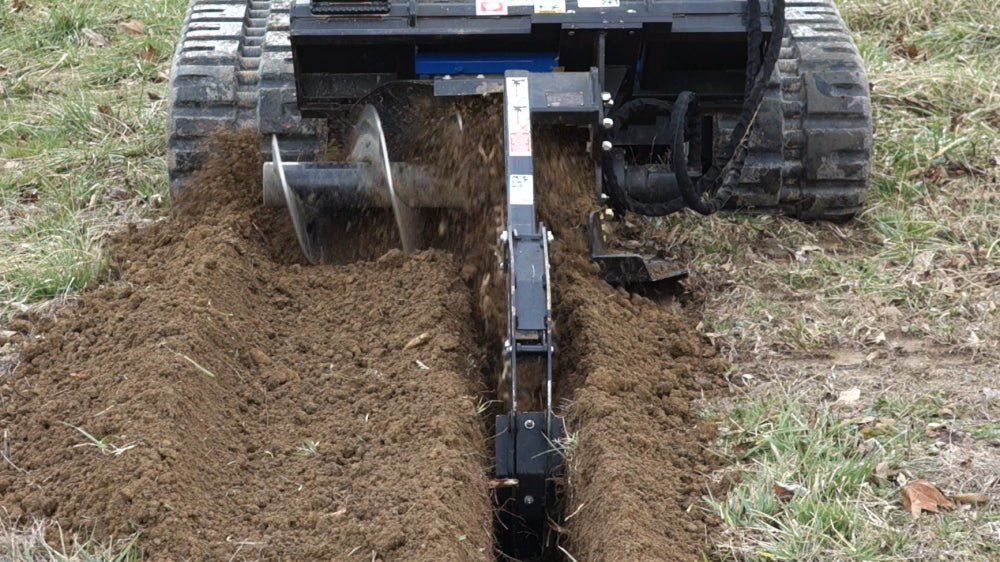 Blue Diamond® Skid Steer Trencher Blue Diamond Attachments