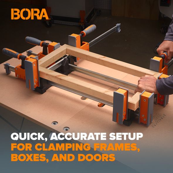 BORA 8pc Parallel Clamp Set Bora