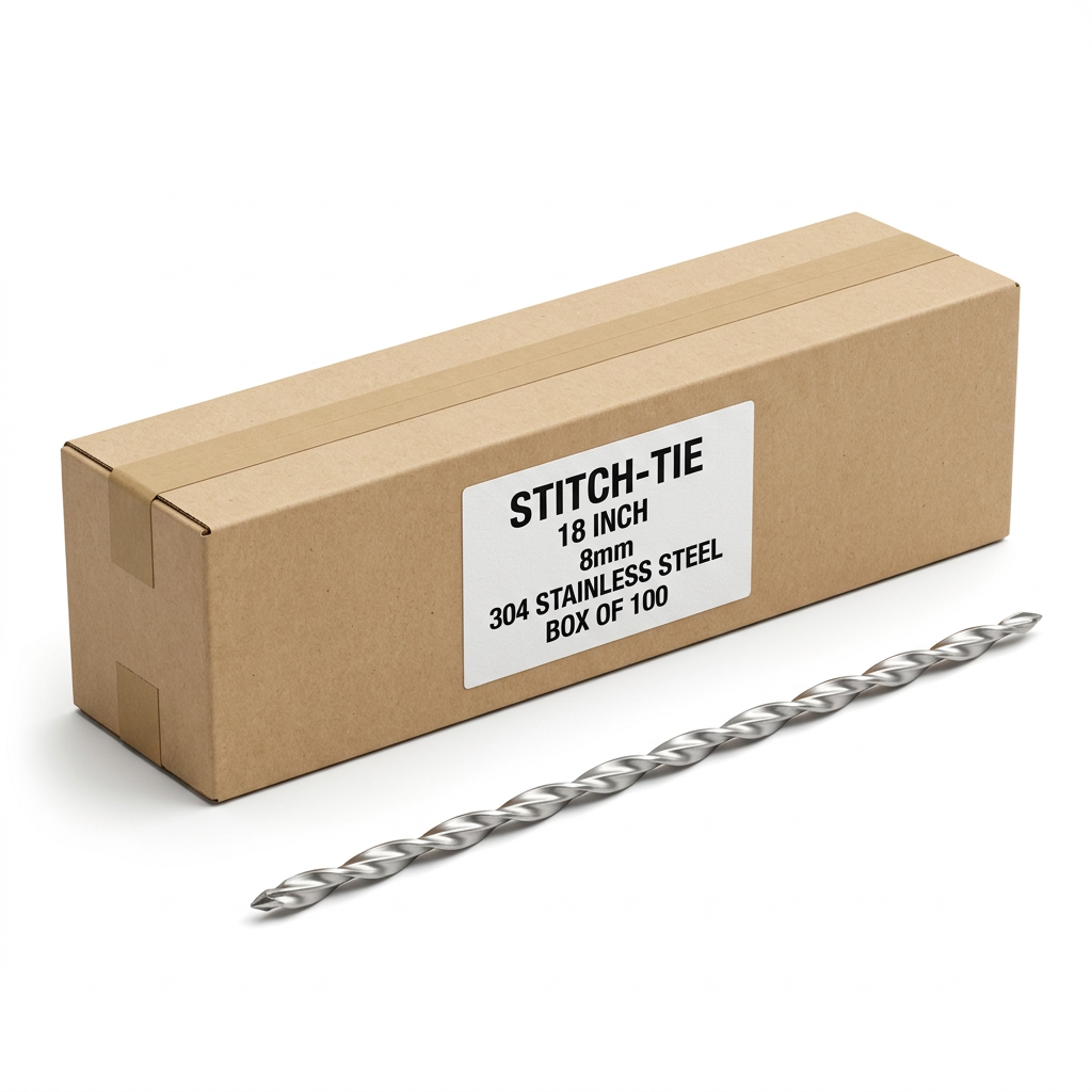 Stitch-Tie Stainless Steel Masonry Pinning Solution - Box of 100 (8mm)