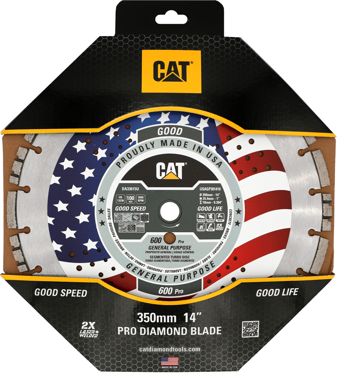 Cat® 600 Pro Diamond Blade - General Purpose 10mm Segment Cat Diamond Tools