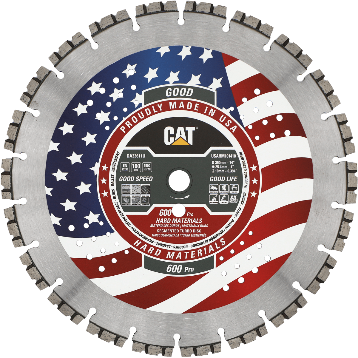 Caterpillar Diamond Blade - 600 Pro Turbo Cat Diamond Tools