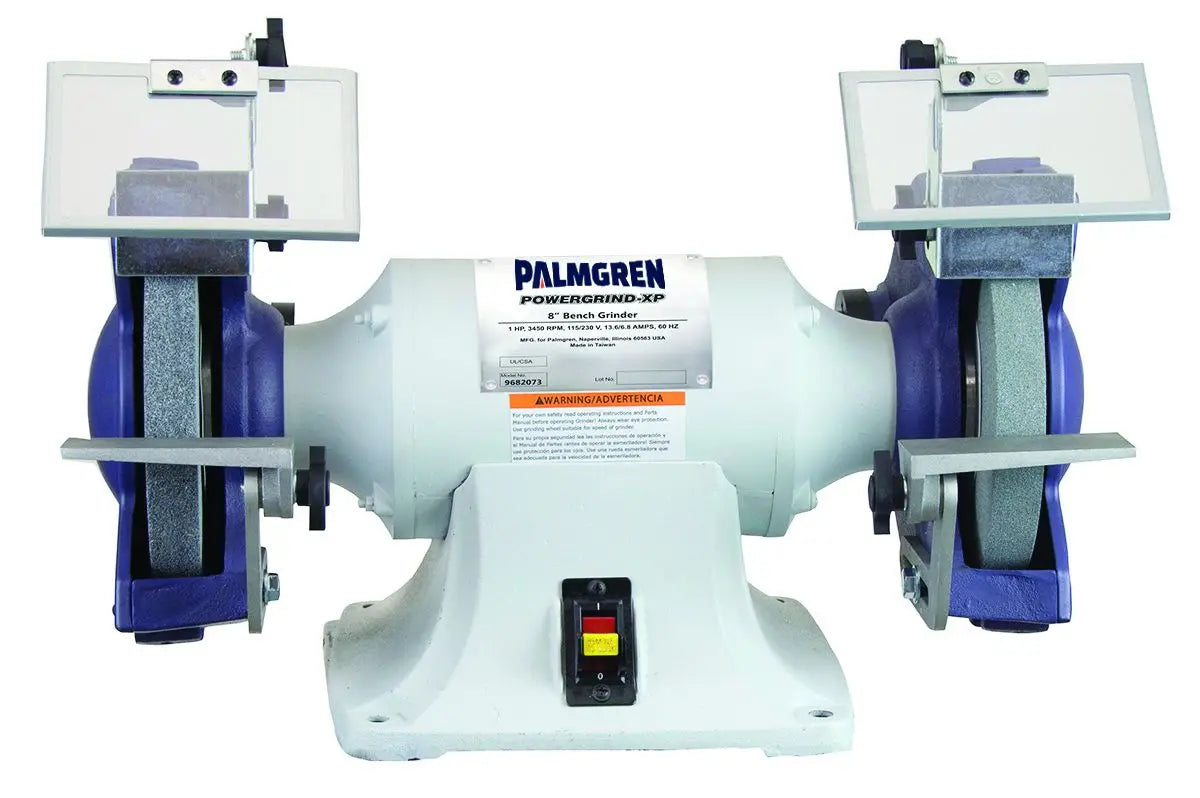 8" 1 HP 115/230V grinder w/dust collection Palmgren