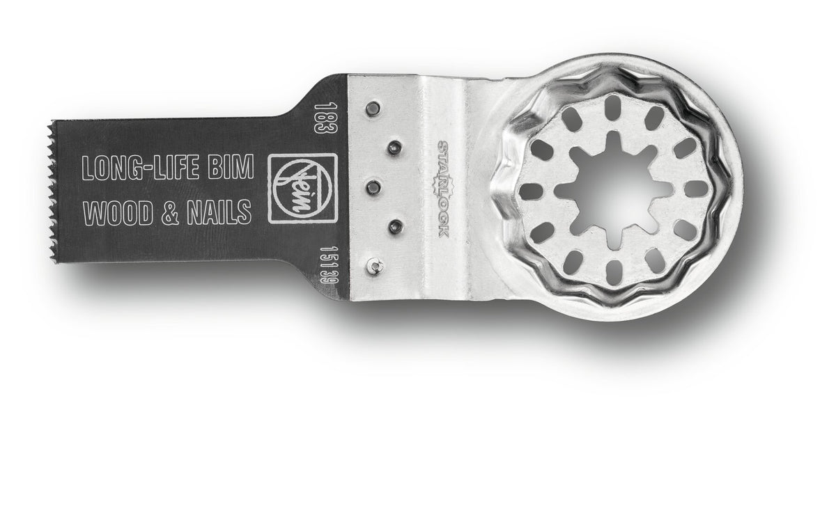 FEIN Starlock 3/4 x 1-3/8 in E-Cut Long-Life Bimetal Oscillating Tool Blade 10-pack FEIN