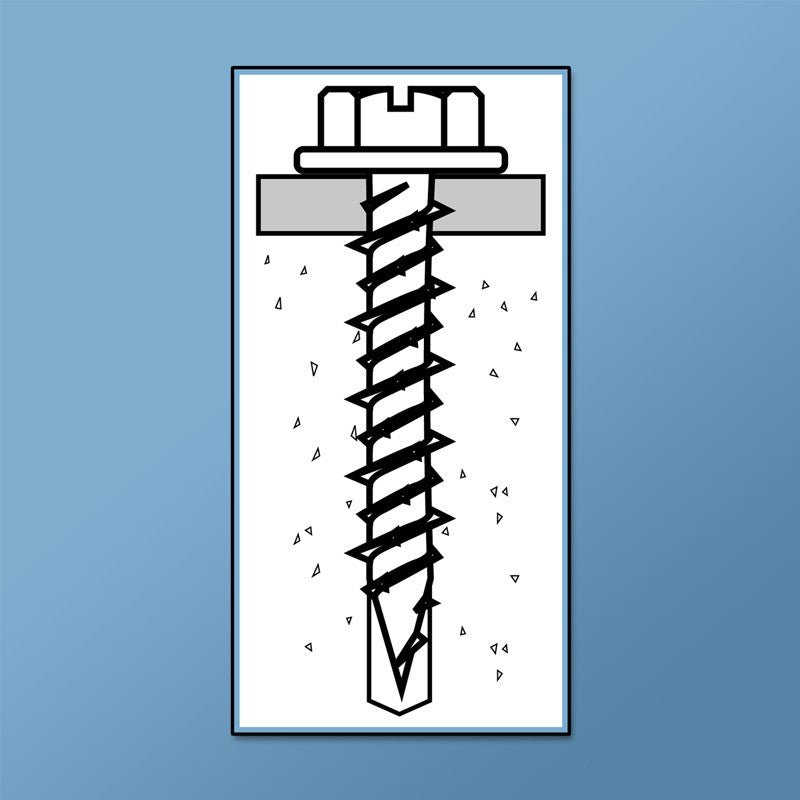 CON CONCRETE SCREWS - HEX WASHER HEAD (BLUE GUARD COATING) - 5/16" Hex Daggerz