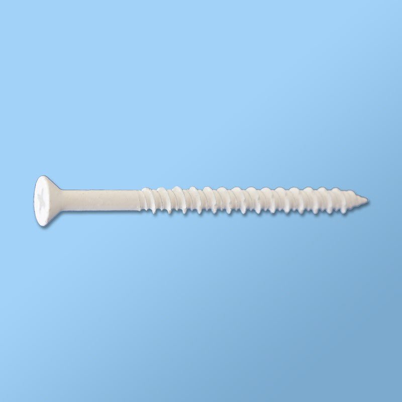 CON CONCRETE SCREWS - PHILLIPS FLAT ( BRONZE & WHITE COATING) CONCTF0316214WHTB Daggerz 3/16" x 2-1/4" (Box of 2500) White Coating