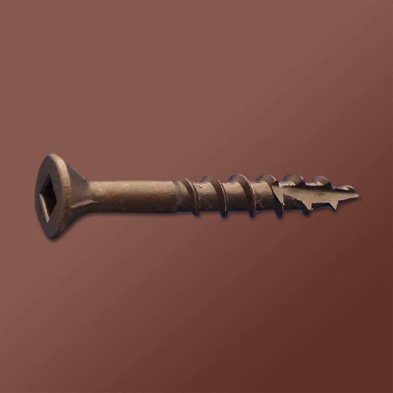 LOK WOOD SCREWS- SQUARE FLAT WITH NIBS COARSE TYPE 17 (LUBRICIZED) Daggerz