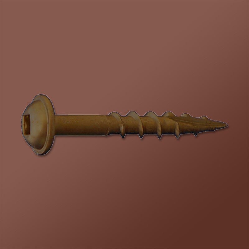 LOK WOOD SCREWS- SQUARE ROUND WASHER COARSE TYPE 17 (LUBRICIZED) Daggerz