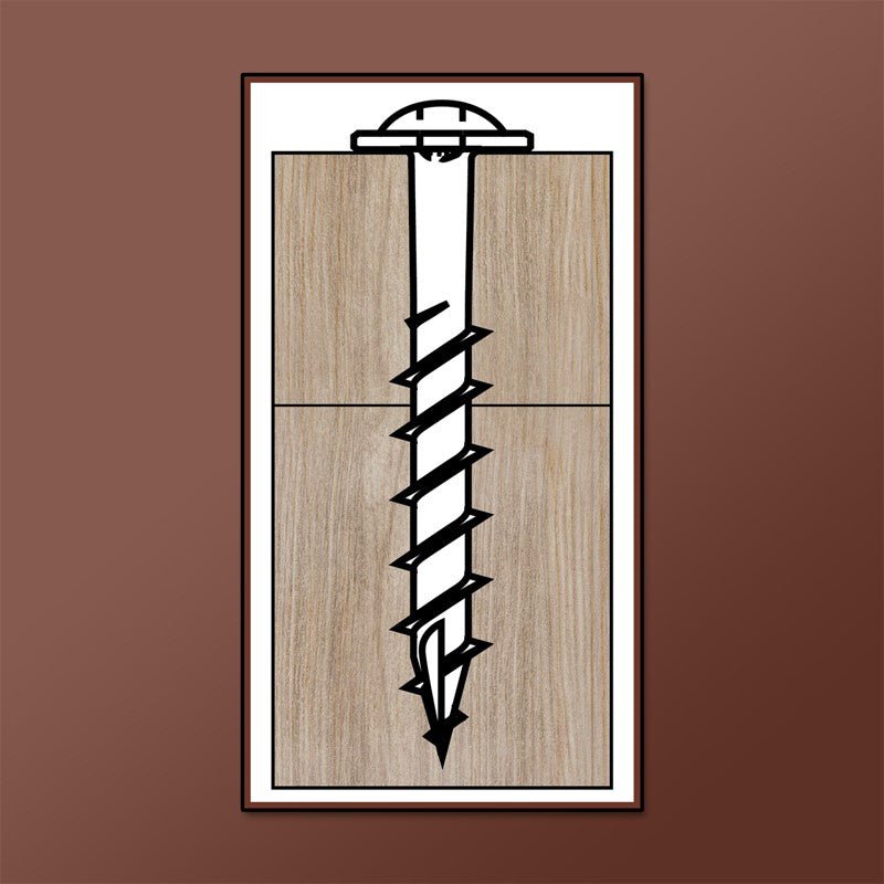 LOK WOOD SCREWS- SQUARE ROUND WASHER COARSE TYPE 17 (Zinc) Daggerz