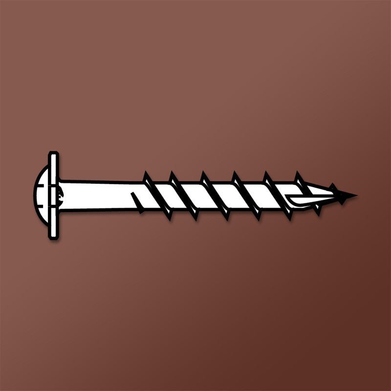 LOK WOOD SCREWS- SQUARE ROUND WASHER COARSE TYPE 17 (Zinc) Daggerz