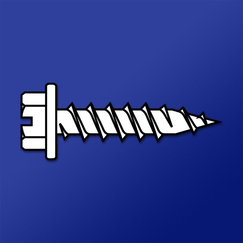 NEEDLE POINT SCREWS - SLOTTED HEX WASHER HEAD (Zinc) Daggerz