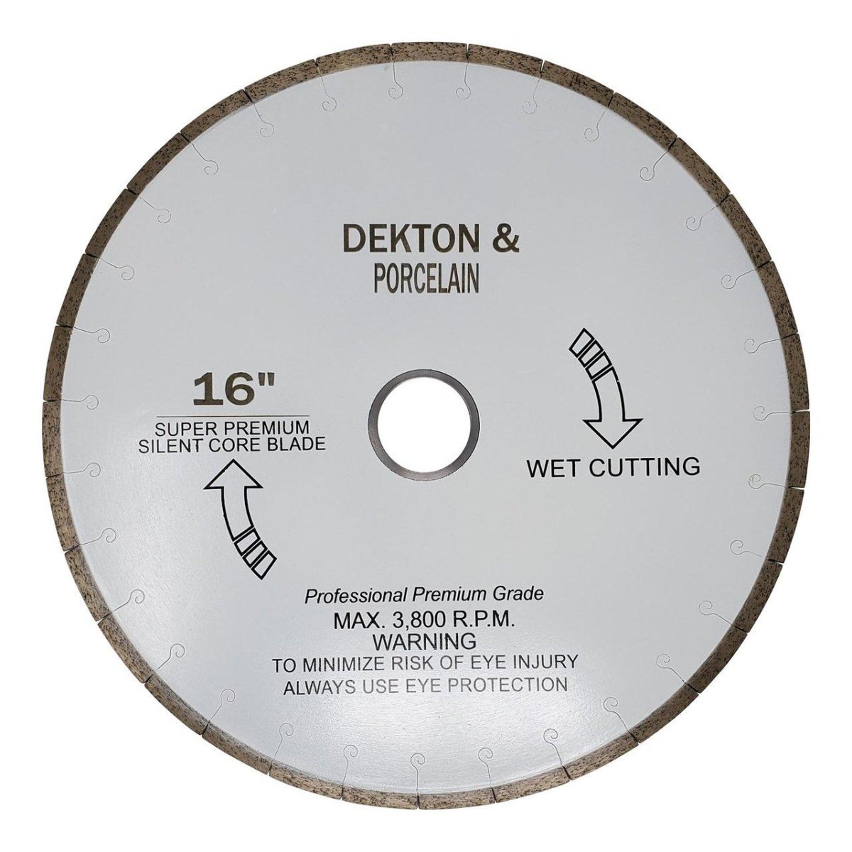Dekton and Porcelain Blade DEK1610 Diamond Tool Store 16"