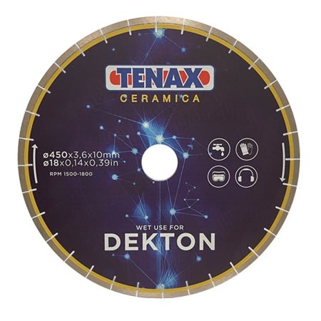 Dekton, Neolith, Sintered Diamond Bridge Saw Blade 4D-42805 Tenax 18"