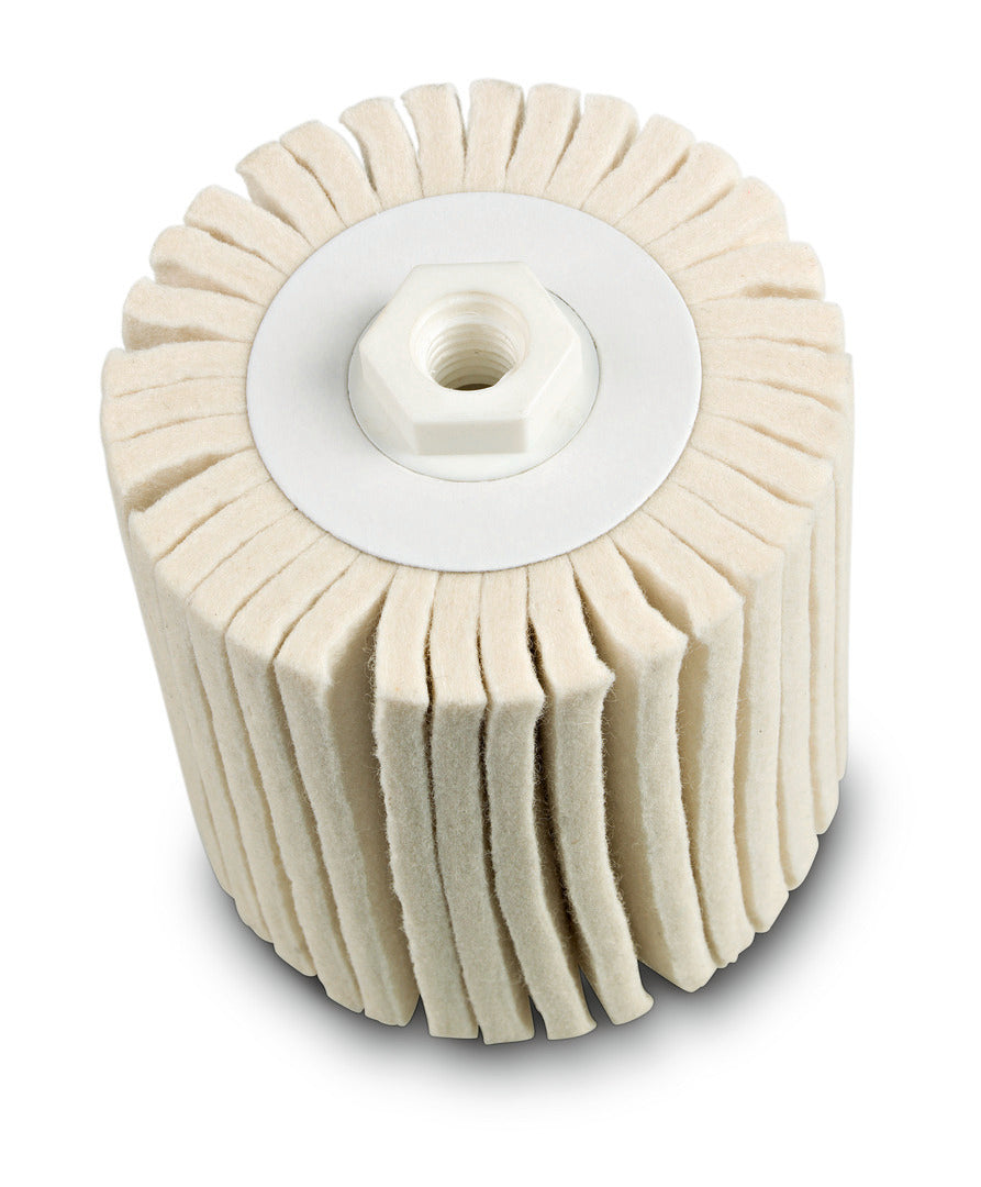 FEIN Felt Fleece Wheel 4 x 4 in for Stainless Steel 63721057010 FEIN Soft