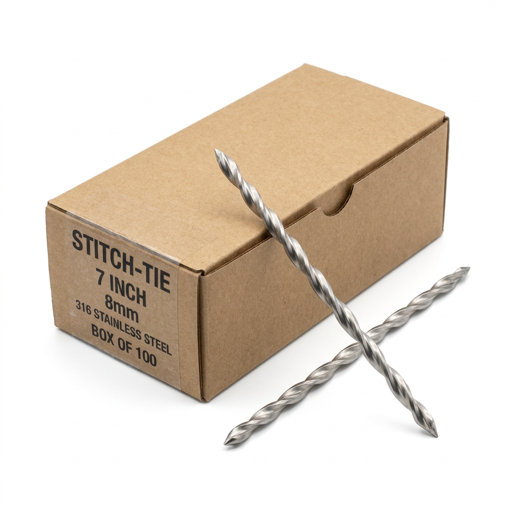 Stitch-Tie Stainless Steel Masonry Pinning Solution - Box of 100 (8mm)