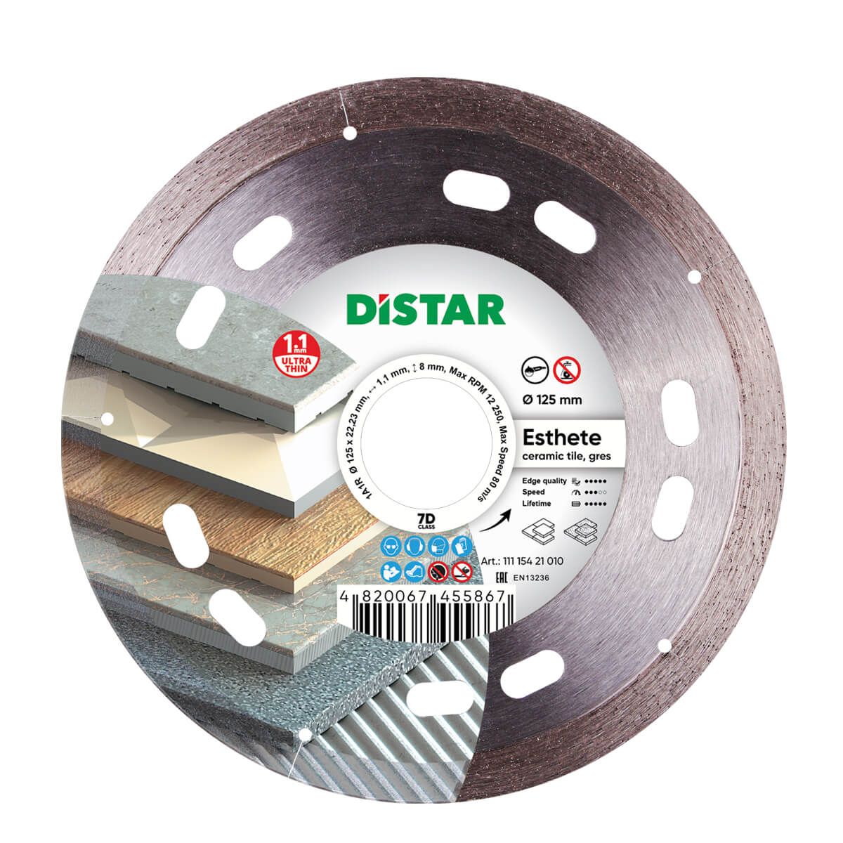 Diamond Cutting Blade 1A1R Esthete 11115421010 Distar 5"