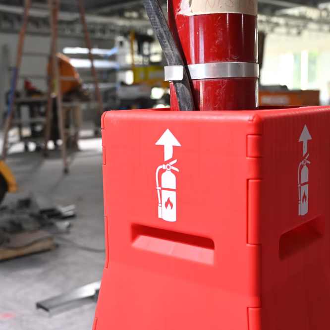 Firebox 34" Portable Fire Extinguisher Stand & Safety Station Magnum