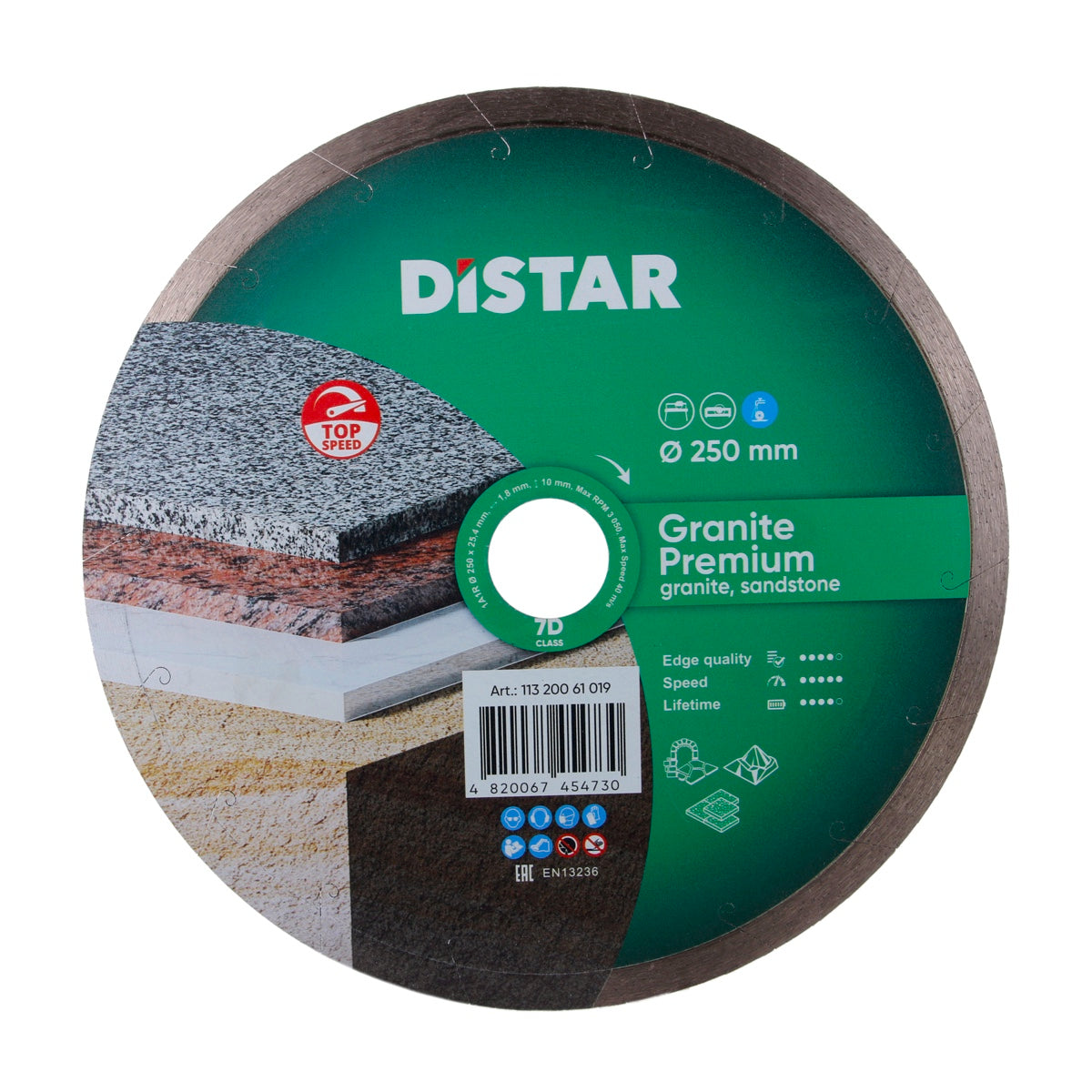 Diamond Cutting Blade 1A1R Granite Premium 11320061019 Distar 10"