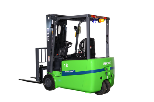 3-Wheel Lithium Forklift - 4,000 lb Capacity with 185" Lift Height EKKO