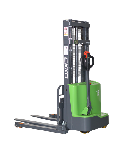 Lithium Straddle Stacker with 145" Lift Height EKKO