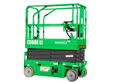 Scissor Aerial Work Platform - 500lb Capacity with Lithium Battery with 228" Raised Height EKKO