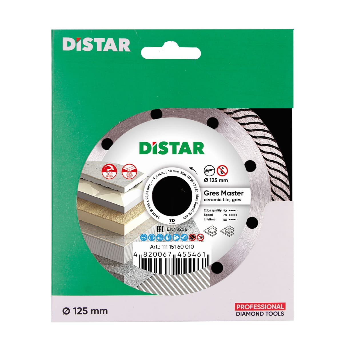 Diamond Cutting Blade 1A1R Gres Master Distar