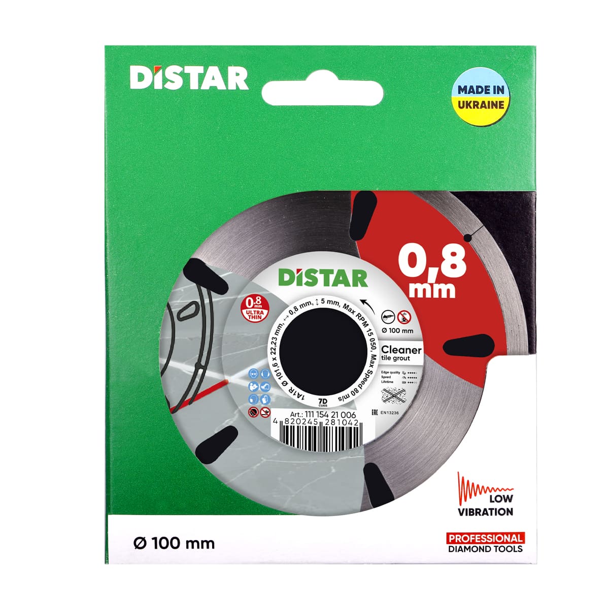 Diamond Cutting Blade 1A1R 100 Cleaner Distar