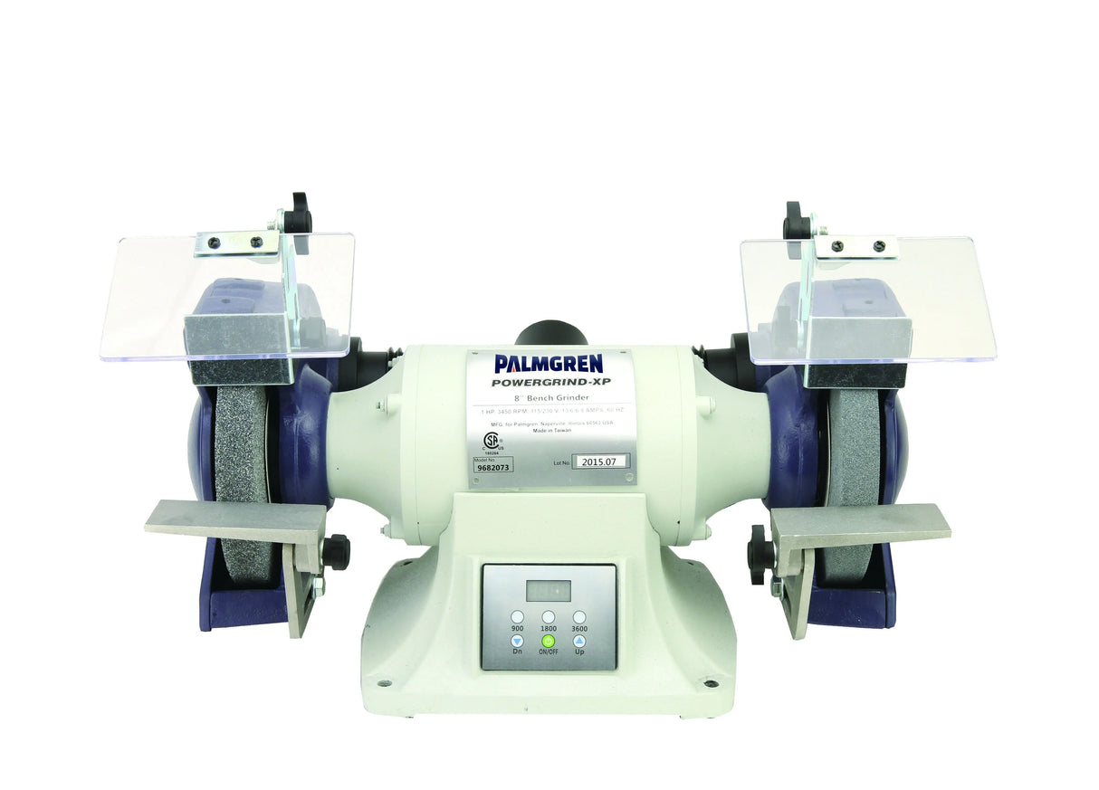8" Variable Speed 1HP 115/240V Bench Grinder Palmgren