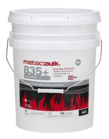 Metacaulk 835+ Firestop Silicone Sealant 66295 Metacaulk 5 Gallon Fast Cure Silicone
